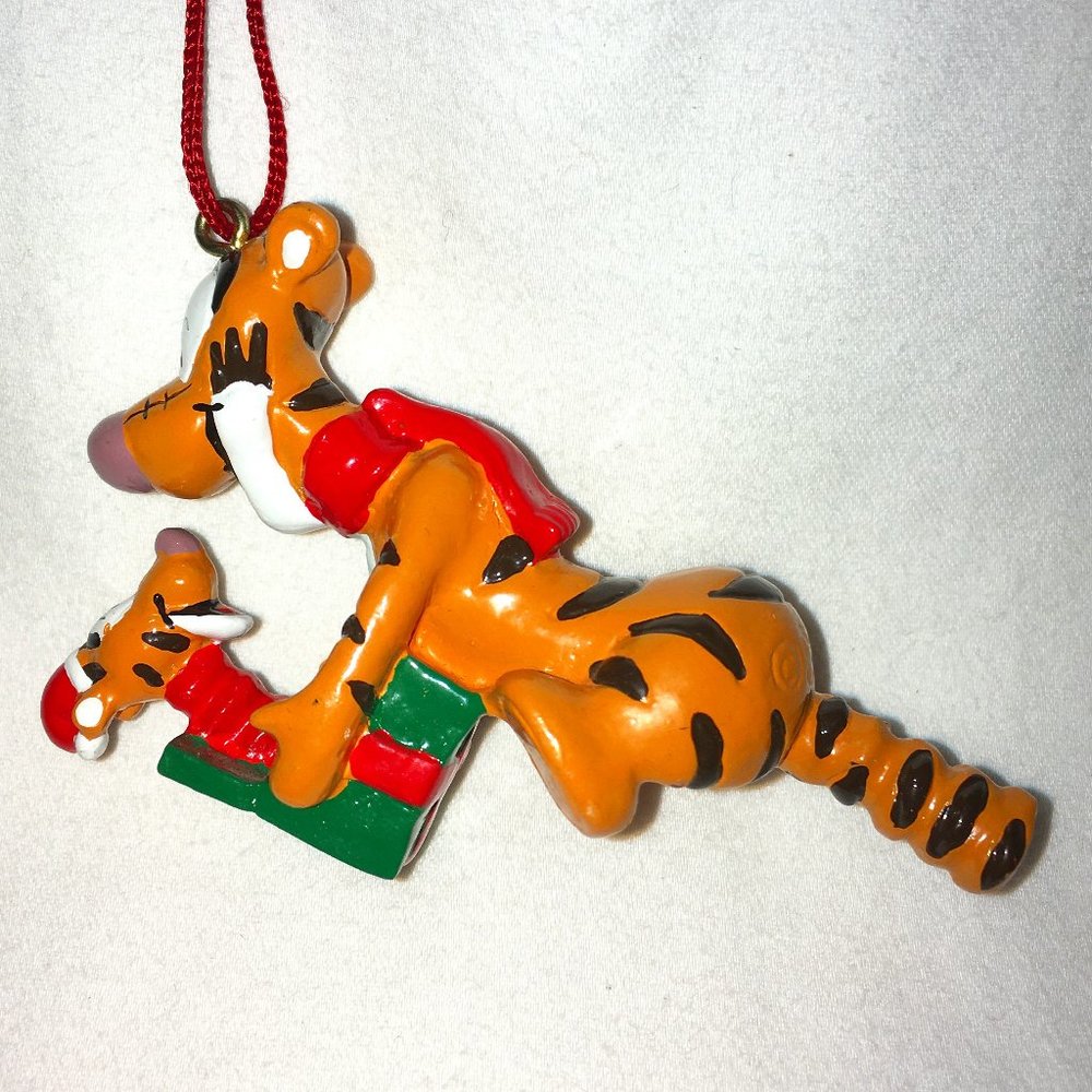 Vintage Disney Tigger w/Tigger Gift Christmas Ornament
